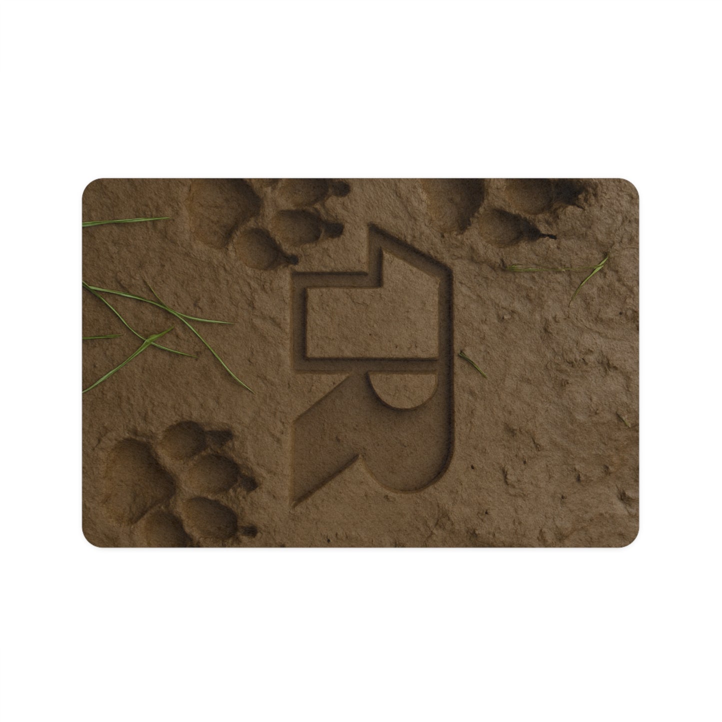 12R Paw Print Pet Food Mat