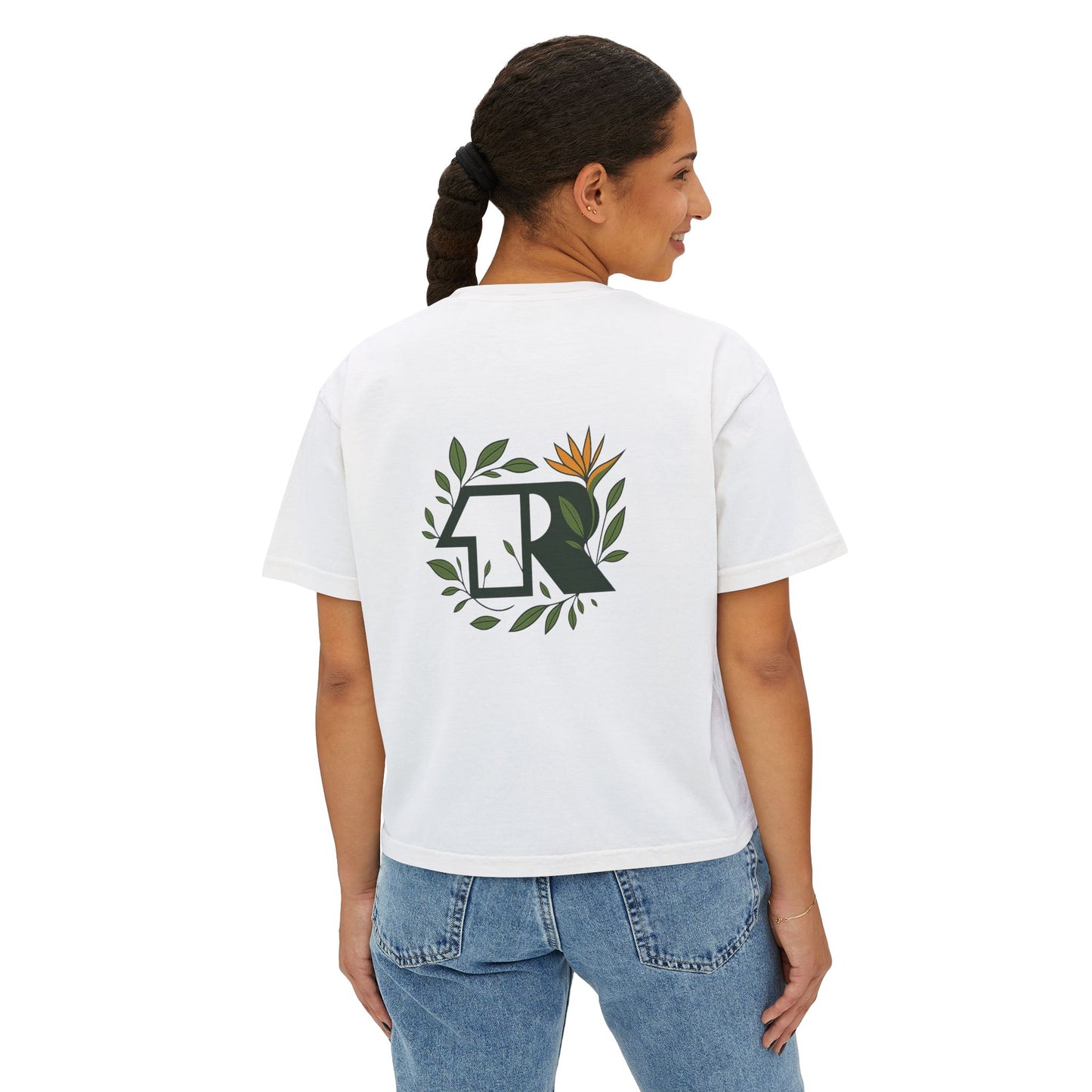 12R Logo Boxy Women's Nature Tee