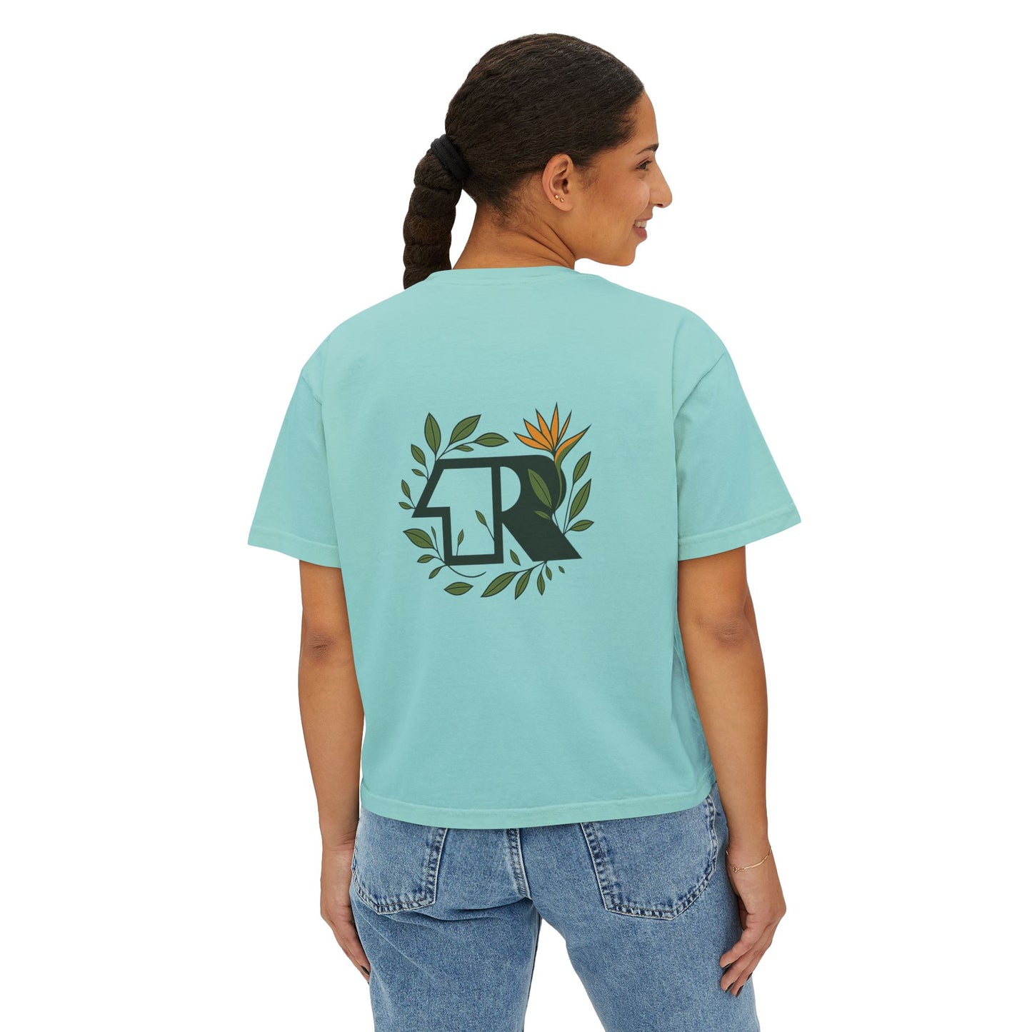 12R Logo Boxy Women's Nature Tee