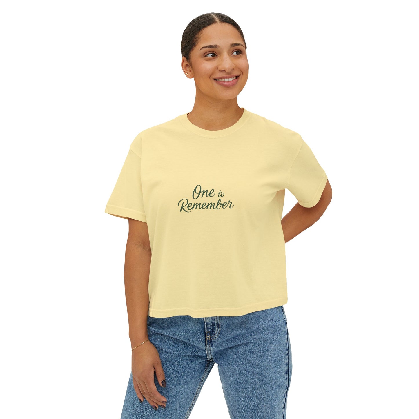 12R Logo Boxy Women's Nature Tee