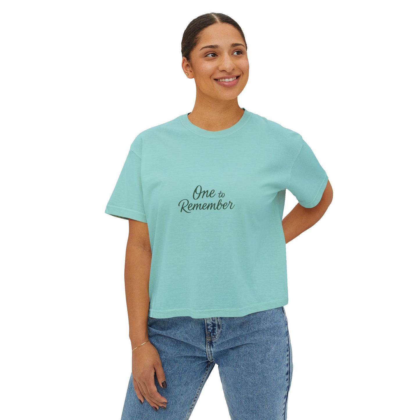 12R Logo Boxy Women's Nature Tee