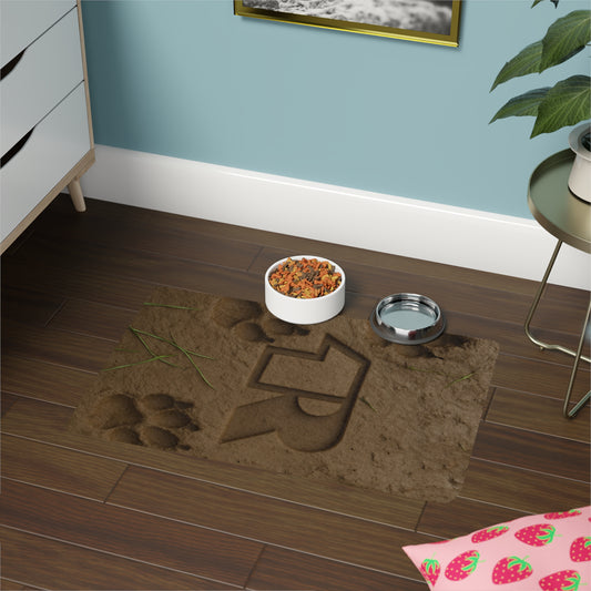 12R Paw Print Pet Food Mat