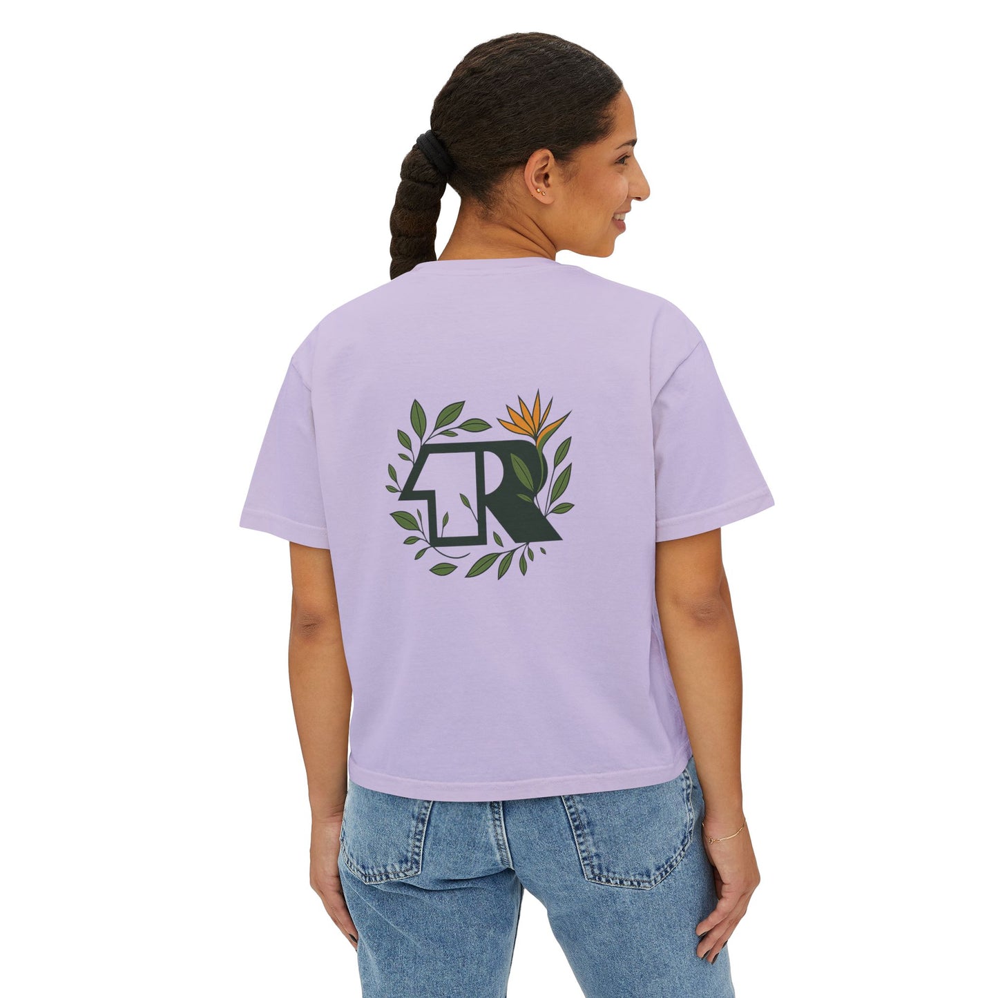 12R Logo Boxy Women's Nature Tee