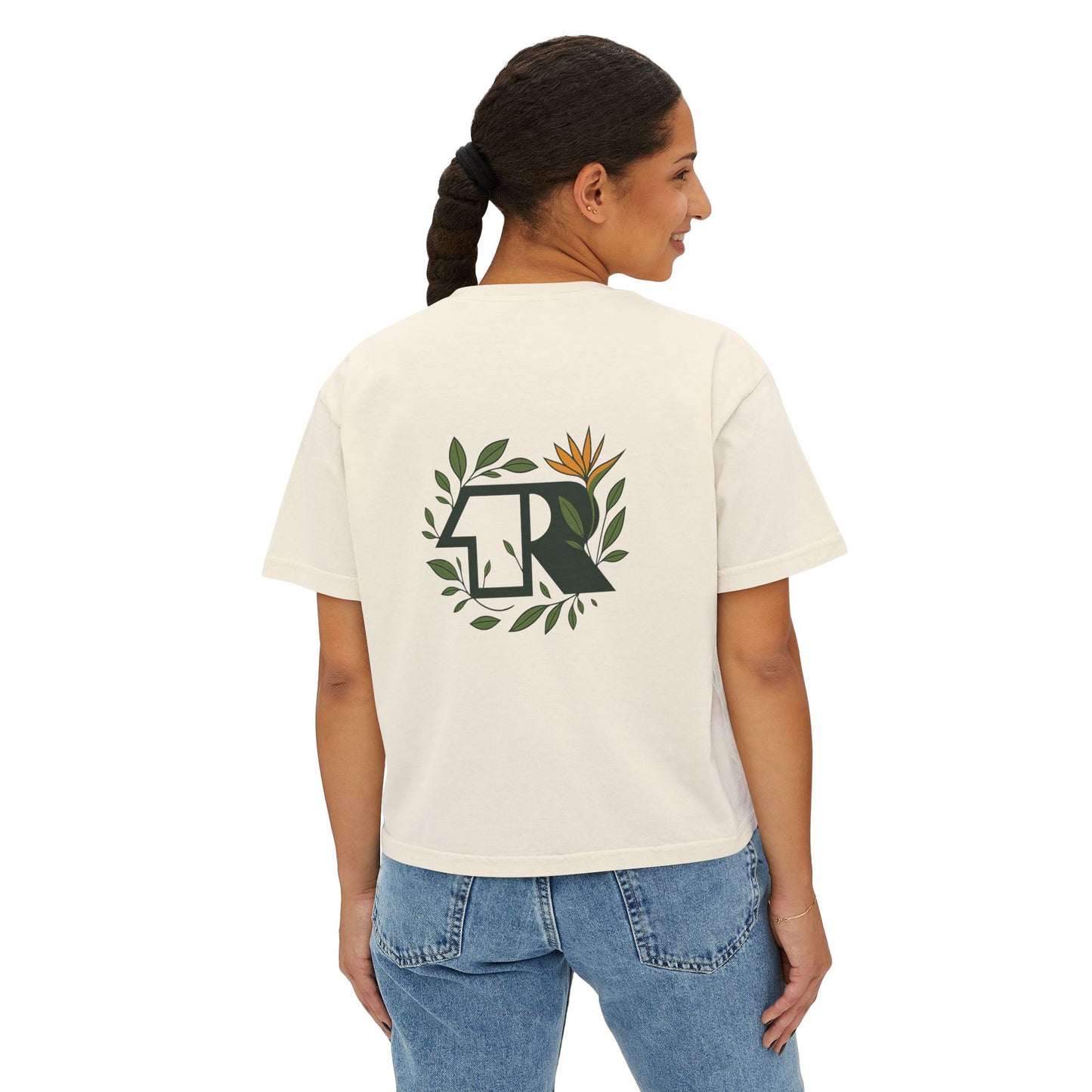 12R Logo Boxy Women's Nature Tee