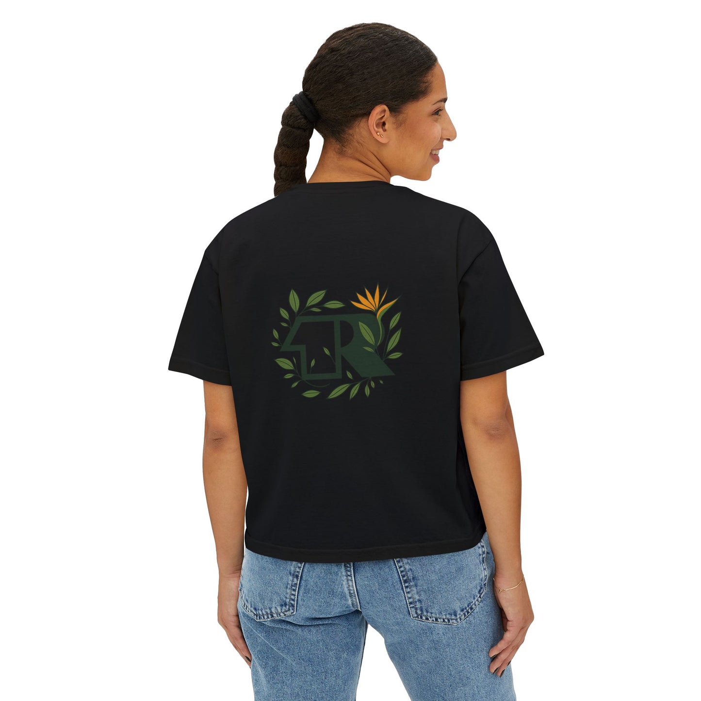 12R Logo Boxy Women's Nature Tee