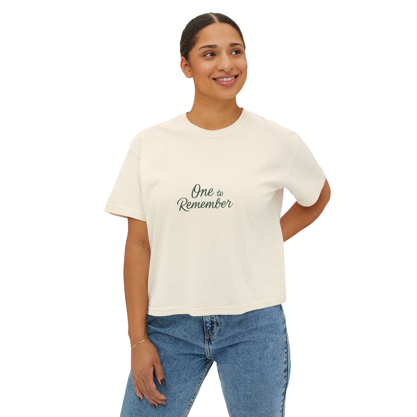 12R Logo Boxy Women's Nature Tee